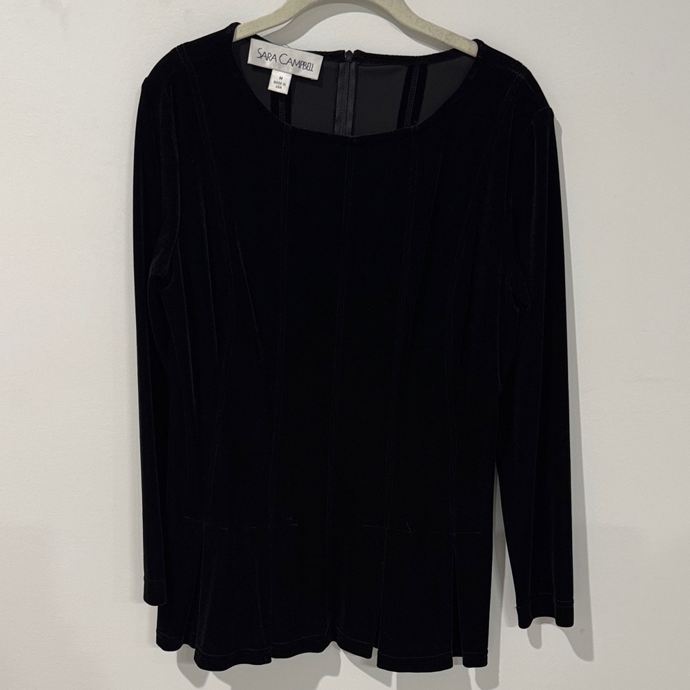 Sara Campbell Classic Black Long Sleeve Top